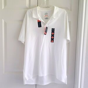 St. John's Bay Performance White Polo XL